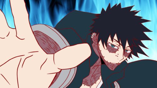 Dabi My Hero Academia Blue Fire Anime Desktop Wallpaper