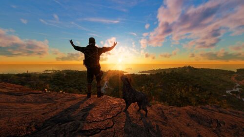 Far Cry 6 Dani Rojas and Chorizo Sunset Horizon PC Wallpaper
