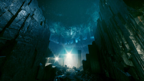 Stunning Sci-Fi Alien Landscape and Futuristic City 4K Desktop Wallpaper