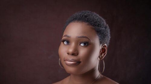 Stunning Portrait of a Young Woman with Short Hair 4K Desktop Wallpaper