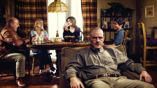 Walter White and Jesse Pinkman Iconic Desert RV Breaking Bad 4K Desktop Wallpaper