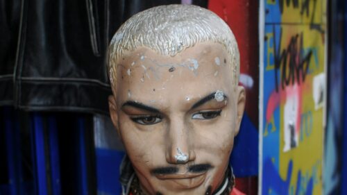 Gritty Mannequin Head Urban Style Street Photography Desktop Wallpaper