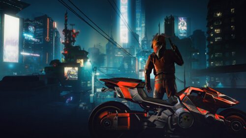 Cyberpunk 2077 Night City Neon Skyline 4K Gaming Wallpaper for Desktop PC