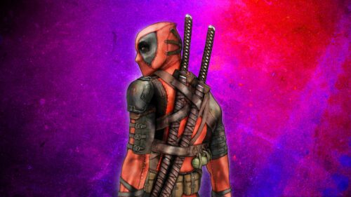 Deadpool Merc with a Mouth Cinematic Action Pose High Resolution 4K Wallpaper