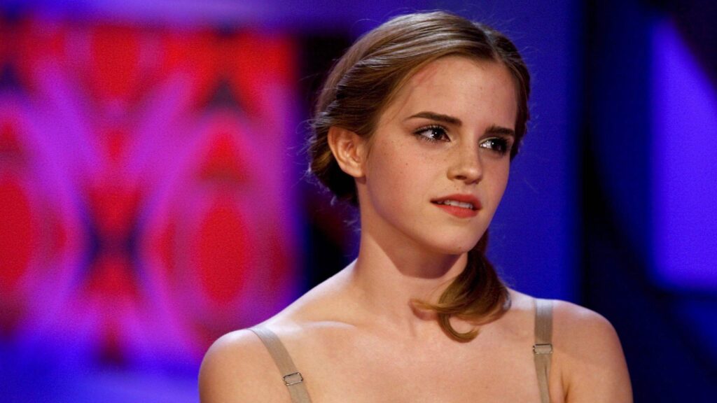 Emma Watson Elegant Portrait Close Up High Definition PC Wallpaper