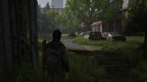 Ellie The Last of Us Part II Post Apocalyptic City Scenery PC Wallpaper