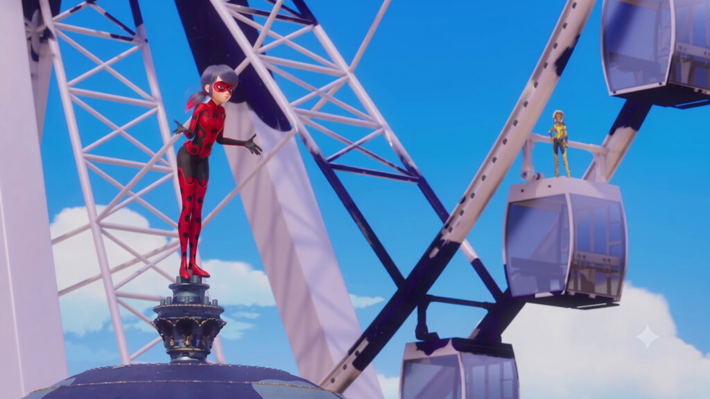 Ladybug and Vesperia on Paris Ferris Wheel Miraculous PC Wallpaper