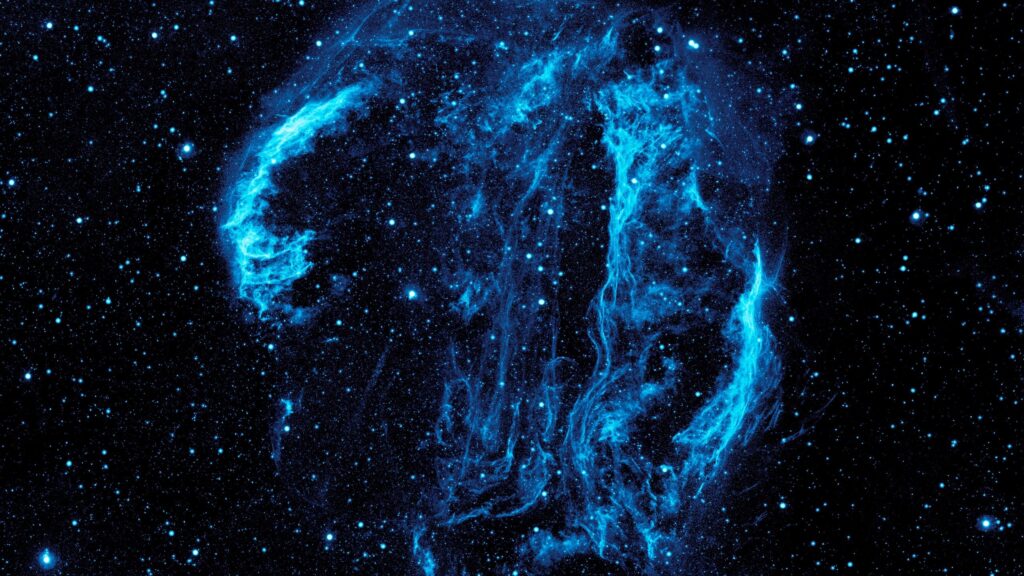 Stunning Blue Deep Space Nebula Cosmic Galaxy 4K PC Wallpaper