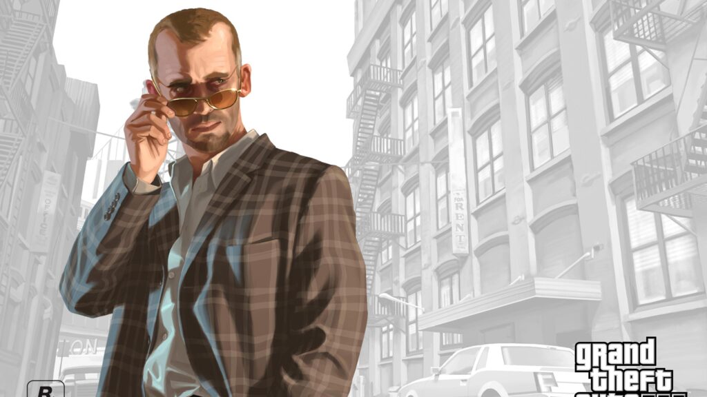 Niko Bellic GTA IV Cinematic Style PC Wallpaper