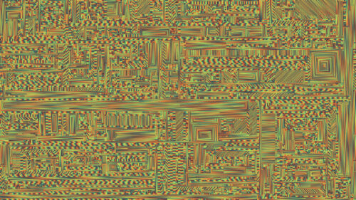 Abstract Glitch Digital Circuit Pattern 4K Desktop Wallpaper