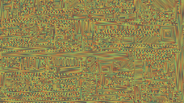 Abstract Glitch Digital Circuit Pattern 4K Desktop Wallpaper