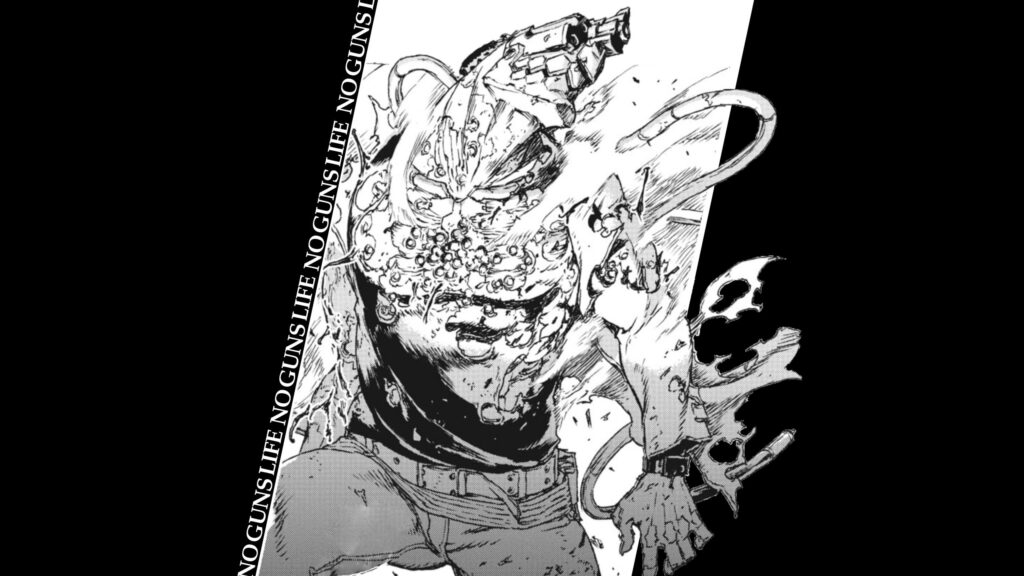 No Guns Life Juzo Inui Cyberpunk Manga Aesthetic PC Wallpaper