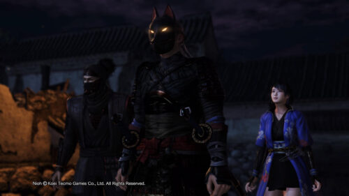 Nioh Characters Ninja and Samurai Masked Warrior 4K PC Wallpaper