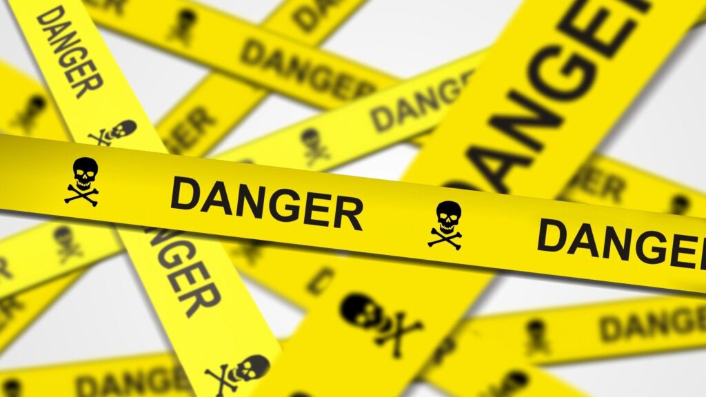 Abstract Danger Warning Tape Pattern PC Wallpaper