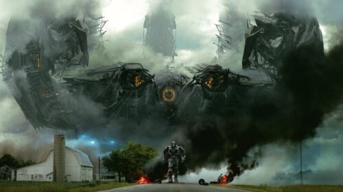 Transformers Sci-Fi Alien Invasion Cinematic 4K Wallpaper