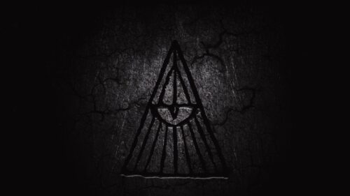Mysterious Illuminati All Seeing Eye Symbol Dark Texture PC Wallpaper
