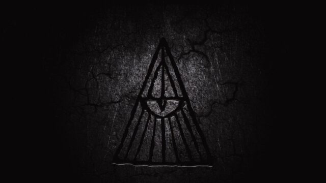 Mysterious Illuminati All Seeing Eye Symbol Dark Texture PC Wallpaper