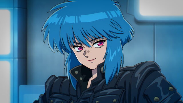 Motoko Kusanagi Cyberpunk Anime Portrait 4K PC Wallpaper