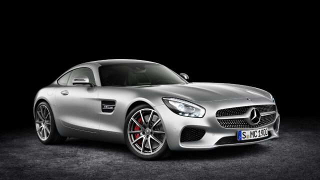 Stunning Silver Mercedes AMG GT Sports Car Studio Shot PC Wallpaper
