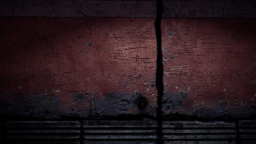 Dark Moody Red Cracked Wall Texture Desktop Wallpaper