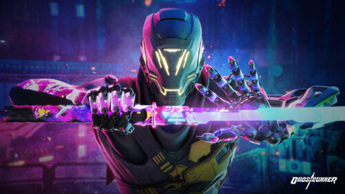 Cyberpunk Ghostrunner Ninja Warrior High Resolution PC Wallpaper