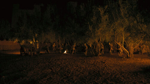 Ancient Roman Soldiers at Night Campfire Cinematic 4K Wallpaper