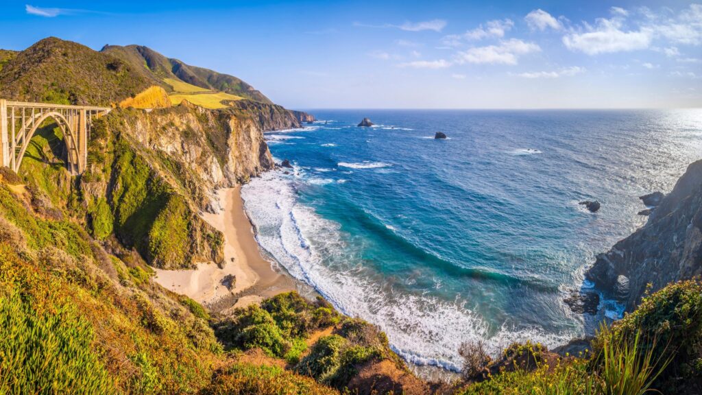 Bixby Creek Bridge Big Sur California Coastal View 4K Wallpaper