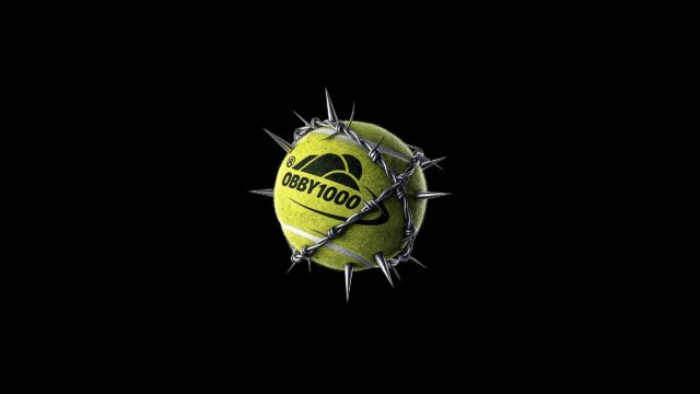 Edgy Tennis Ball with Barbed Wire Aesthetic 4K PC Wallpaper