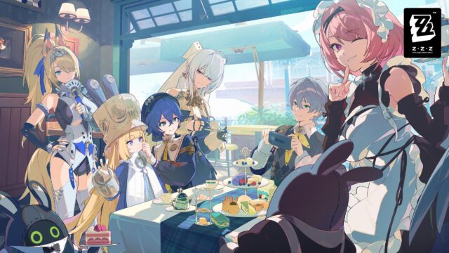 Zenless Zone Zero Characters Having Tea Time Anime PC Wallpaper