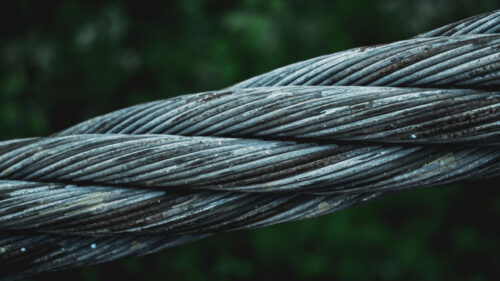 Industrial Steel Cable Close Up Texture Desktop Wallpaper