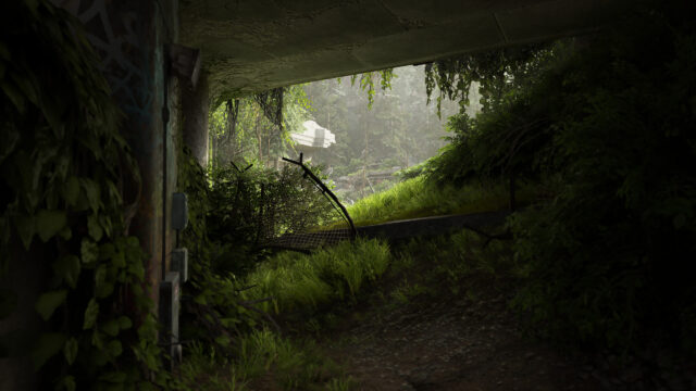 Post Apocalyptic Nature Overgrown Ruins Desktop Wallpaper