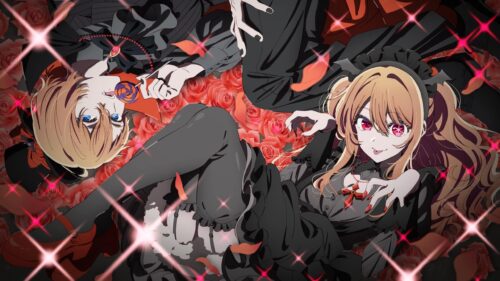 Oshi no Ko Ruby and Aqua Hoshino Gothic Anime Aesthetic 4K Wallpaper