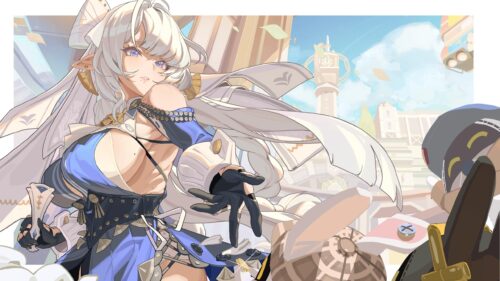 Beautiful Silver Haired Anime Girl Fanart High Resolution PC Wallpaper