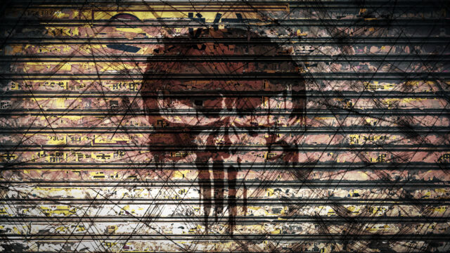 The Punisher Skull Grunge Metal Wall Texture 4K PC Wallpaper