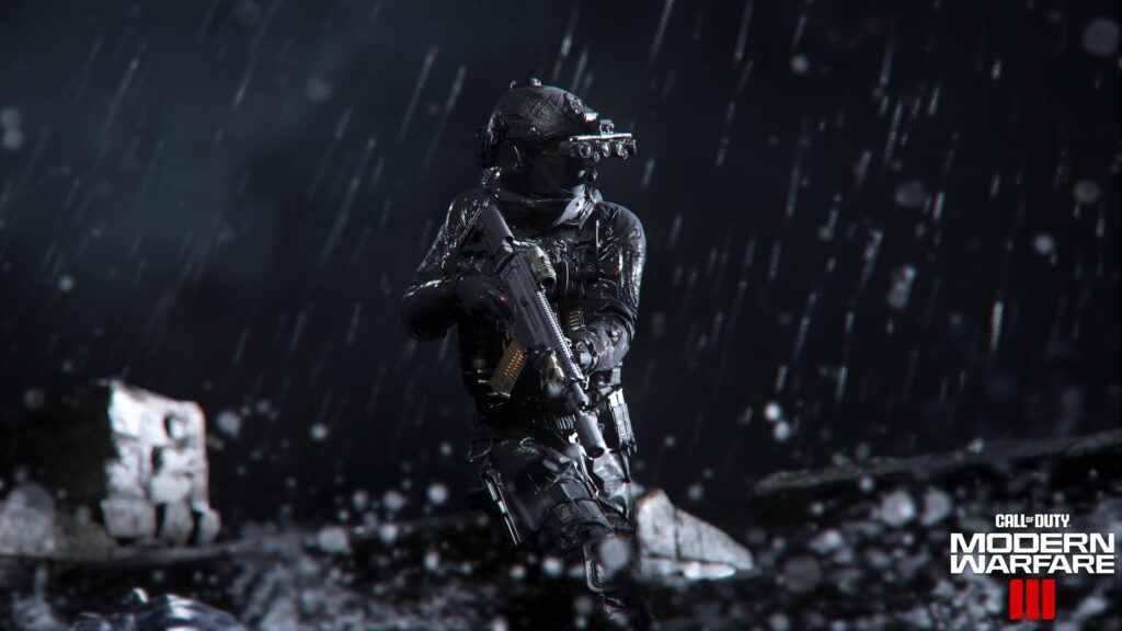 Call of Duty Modern Warfare 3 Task Force 141 Soldier in Rain 4K PC Wallpaper