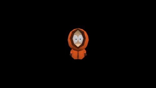 Minimalist Kenny McCormick from South Park 4K PC Wallpaper