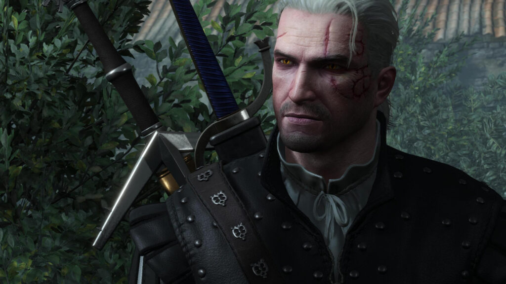 Geralt of Rivia The Witcher 3 Intense Portrait 4K PC Wallpaper