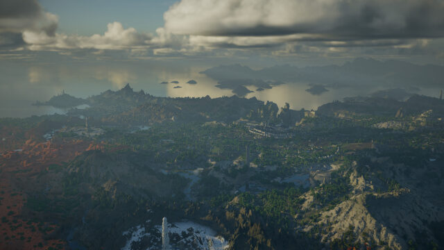 Epic Fantasy Landscape Aerial View High Resolution PC Wallpaper