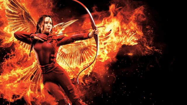 Katniss Everdeen The Hunger Games Mockingjay Fire 4K PC Wallpaper