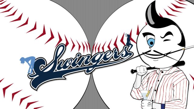 Swingers Baseball Mascot Logo Sports Theme PC Wallpaper
