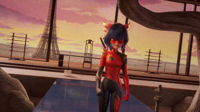 Kagami Tsurugi Dragon Miraculous Paris Sunset PC Wallpaper