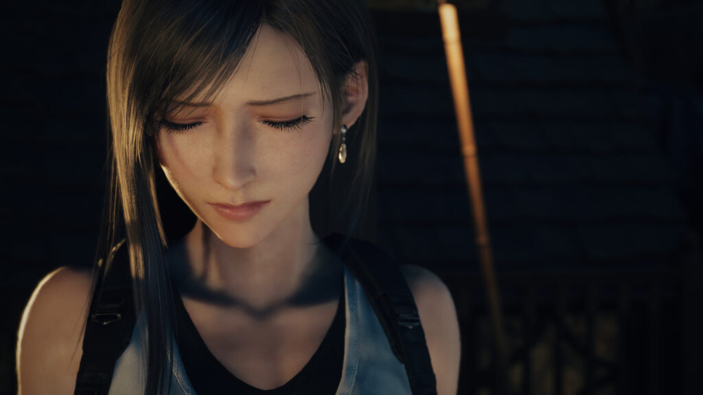 Tifa Lockhart Sad Portrait from Final Fantasy VII Remake 4K PC Wallpaper