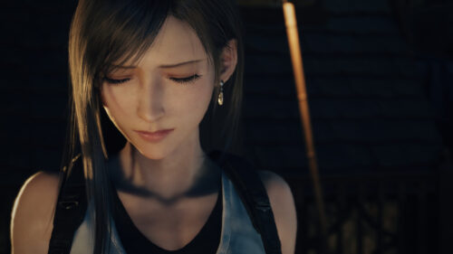 Tifa Lockhart Sad Portrait from Final Fantasy VII Remake 4K PC Wallpaper