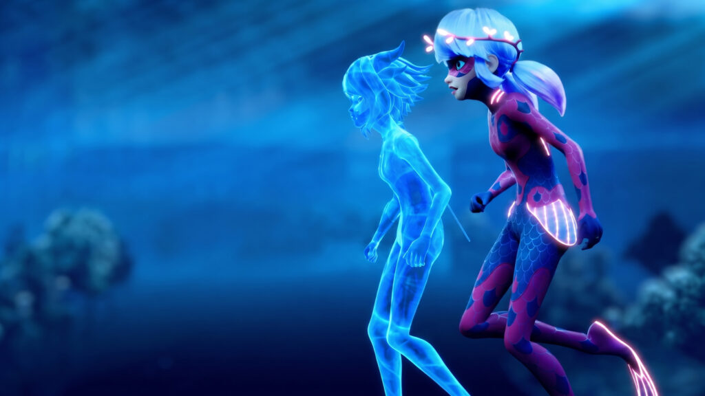 Miraculous Ladybug and Cat Noir Underwater Adventure 4K Wallpaper