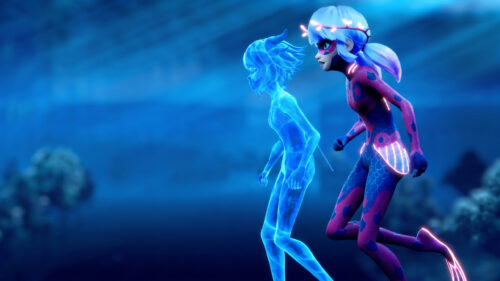 Miraculous Ladybug and Cat Noir Underwater Adventure 4K Wallpaper