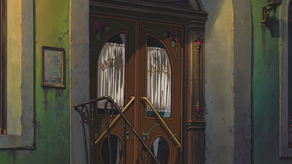 Howls Moving Castle Hatter Shop Exterior Anime Aesthetic PC Wallpaper