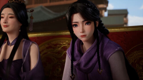 Beautiful Anime Girls in Traditional Chinese Attire PC Wallpaper
