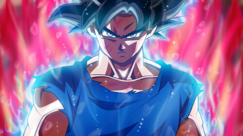 Ultra Instinct Goku Dragon Ball Super Intense Power 4K Wallpaper