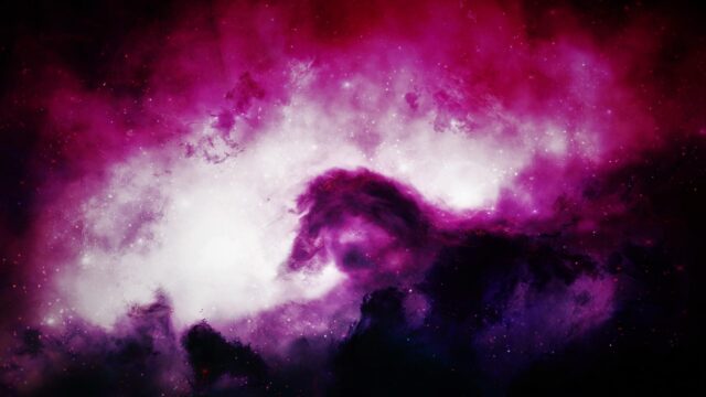 Stunning Pink and Purple Cosmic Nebula Space 4K Wallpaper