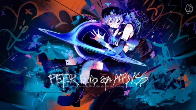 Anime Girl Holding a Black Hole Abstract Art 4K Desktop Wallpaper